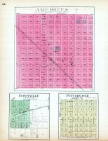 Americus, Scottville, Pittsburgh, Kansas State Atlas 1887